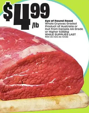 FreshCo Eye of Round Roast offer