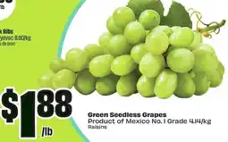 FreshCo Green Seedless Grapes offer