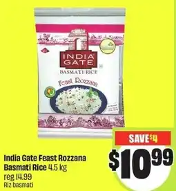 FreshCo India Gate Feast Rozzana Basmati Rice offer