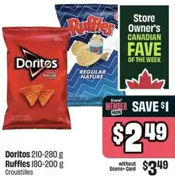 FreshCo Doritos or Ruffles 180-200 g Croustilles offer