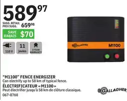 BMR M1100 FENCE ENERGIZER offer
