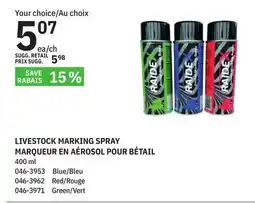 BMR LIVESTOCK MARKING SPRAY offer