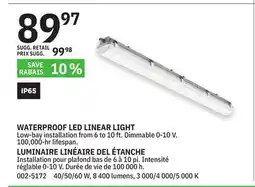 BMR WATERPROOF LED LINEAR LIGHT offer