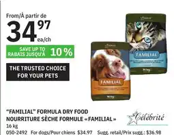 BMR FAMILIAL FORMULA DRY FOOD offer