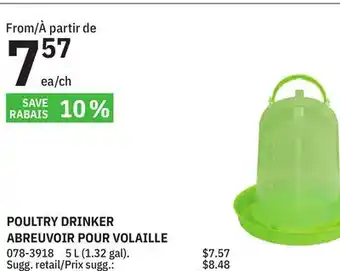 BMR POULTRY DRINKER offer