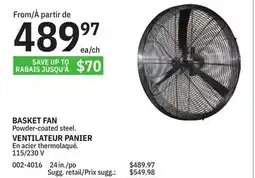 BMR BASKET FAN offer