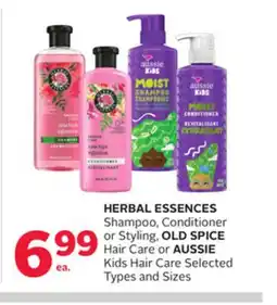 Rexall HERBAL ESSENCES Shampoo, Conditioner or Styling, OLD SPICE Hair Care or AUSSIE Kids Hair Care offer