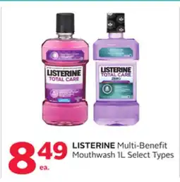 Rexall LISTERINE Multi-Benefit Mouthwash 1L offer