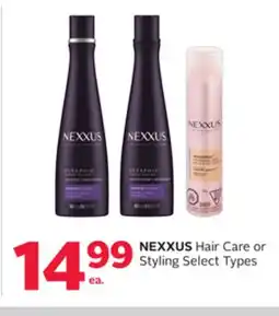 Rexall NEXXUS Hair Care or Styling offer