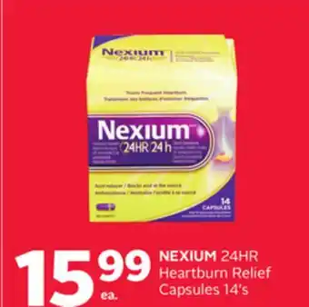 Rexall NEXIUM 24HR Heartburn Relief Capsules 14's offer