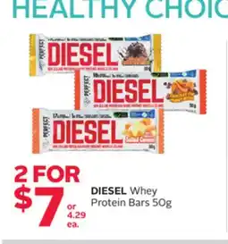 Rexall DIESEL Whey Protein Bars offer