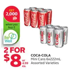 Rexall COCA-COLA Mini Cans 6x222mL offer