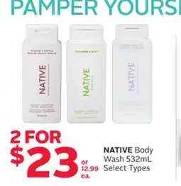 Rexall NATIVE Body Wash offer