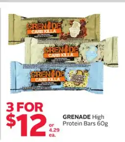 Rexall GRENADE High Protein Bars offer
