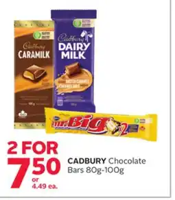 Rexall CADBURY Chocolate Bars offer