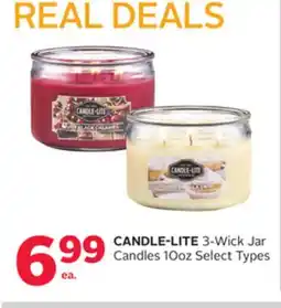 Rexall CANDLE-LITE 3-Wick Jar Candles 10oz offer