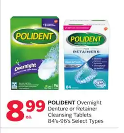 Rexall POLIDENT Overnight Denture or Retainer Cleansing Tablets 84' s-96's offer