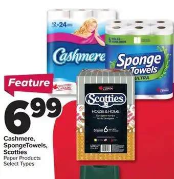 PharmaChoice Cashmere, SpongeTowels, Scotties Paper Products offer