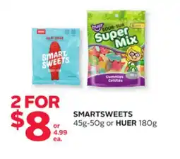 Rexall SMARTSWEETS 45g-50g or HUER 180g offer