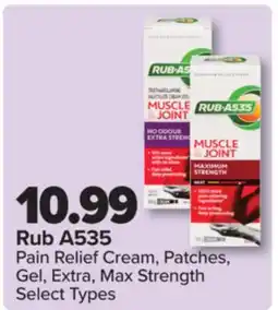 PharmaChoice Rub A535 Pain Relief Cream, Patches, Gel, Extra, Max Strength offer