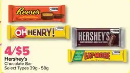 PharmaChoice Hershey's Chocolate Bar offer
