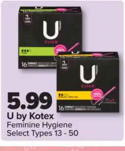 PharmaChoice U by Kotex Feminine Hygiene offer