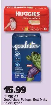 PharmaChoice Huggies GoodNites, Pullups, Bed Mats offer