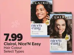 PharmaChoice Clairol, Nice'N Easy Hair Colour offer