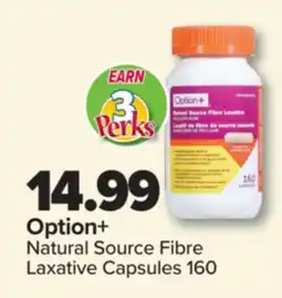 PharmaChoice Option+ Natural Source Fibre Laxative Capsules offer