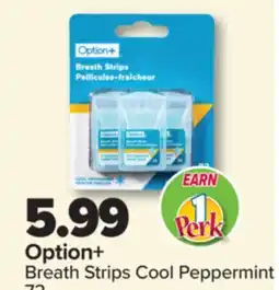 PharmaChoice Option+ Breath Strips Cool Peppermint offer