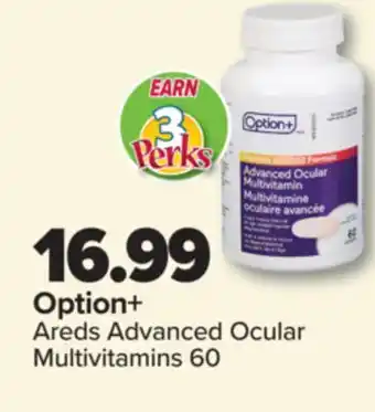 PharmaChoice Option+ Areds Advanced Ocular Multivitamins offer