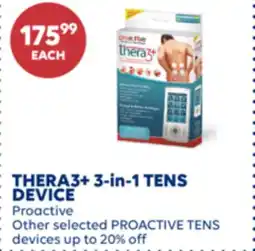 Wellwise by Shoppers Proactive THERA3+ 3-in-1 TENS DEVICE offer