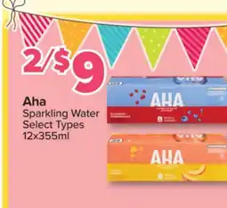 PharmaChoice Aha Sparkling Water offer