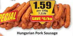 Starsky Hungarian Pork Sausage offer
