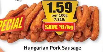 Starsky Hungarian Pork Sausage offer