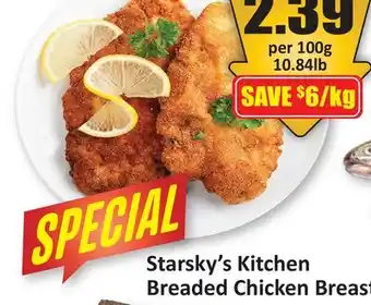 Starsky Starsky's Kitchen Breaded Chicken Breast offer