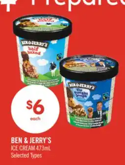 Shoppers Drug Mart BEN & JERRY'S ICE CREAM offer