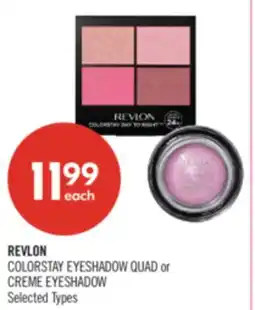 Shoppers Drug Mart REVLON COLORSTAY EYESHADOW QUAD or CREME EYESHADOW offer