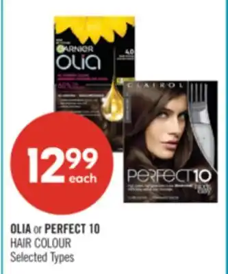 Shoppers Drug Mart OLIA or PERFECT 10 HAIR COLOUR offer