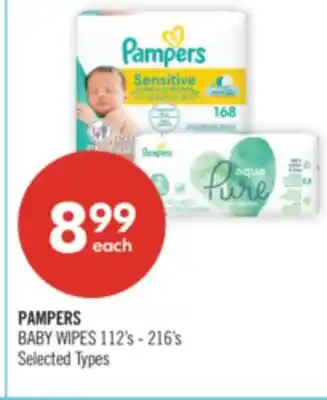 Shoppers Drug Mart PAMPERS BABY WIPES offer