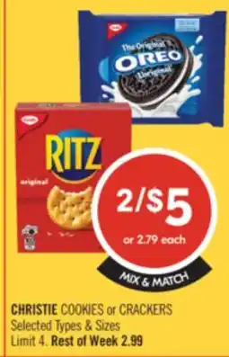 Shoppers Drug Mart CHRISTIE COOKIES or CRACKERS offer