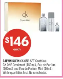 Shoppers Drug Mart CALVIN KLEIN CK ONE SET offer