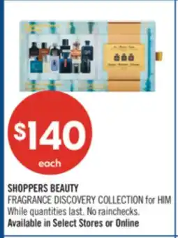 Shoppers Drug Mart SHOPPERS BEAUTY FRAGRANCE DISCOVERY COLLECTION for HIM offer