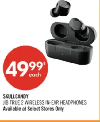 Shoppers Drug Mart SKULLCANDY JIB TRUE 2 WIRELESS IN-EAR HEADPHONES offer