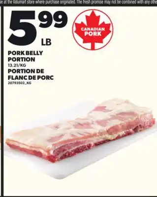 Independent City Market PORK BELLY PORTION offer