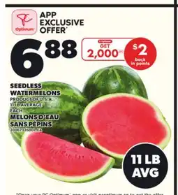 Independent City Market SEEDLESS WATERMELONS, 11 LB AVERAGE offer