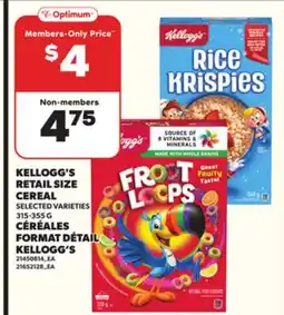 Independent City Market KELLOGG'S RETAIL SIZE CEREAL, 315-355 G offer