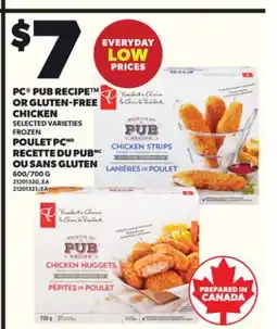 Independent City Market PC PUB RECIPE OR GLUTEN-FREE CHICKEN, 600/700 G offer