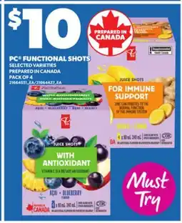 Independent City Market PC FUNCTIONAL SHOTS, PACK OF 4 offer