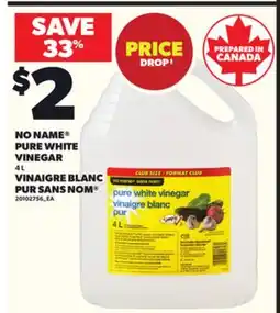 Independent City Market NO NAME PURE WHITE VINEGAR, 4 L offer